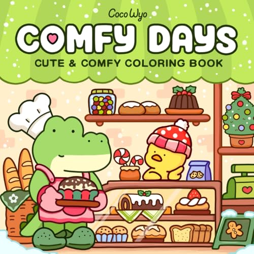 Comfy Days: Coloring Book for Adults and Teens Featuring Super Cute Animal Characters in Cozy Hygge Moments for Relaxation von Independently published