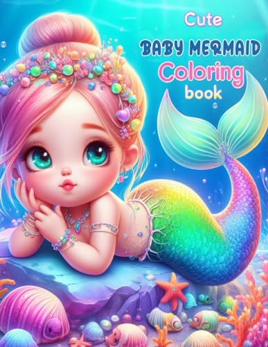 CUTE BABY MERMAID COLORING BOOK: Engaging Coloring Book Filled with fun Mermaid Artwork | "8,5 x 11" In | 120 P. von Independently published