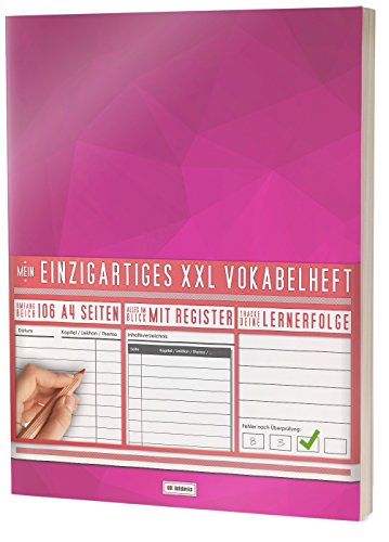 Mein Vokabelheft / 100+ Seiten, 2 Spalten, Register / Lernerfolge auf jeder Seite zum Abhaken / PR301 "Rosa Muster" / DIN A4 Soft Cover Mein Vokabelheft / 100+ Seiten, 2 Spalten, Register / Lernerfolge auf jeder Seite zum Abhaken / PR301 "Rosa Muster" / DIN A4 Soft Cover von CREATESPACE