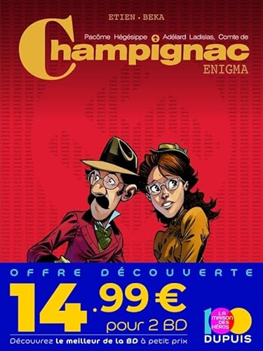 Bipack T2 + T1 (offert) Champignac: Tome 1, Enigma : Tome 2, Le patient A von DUPUIS