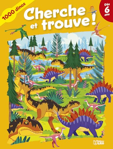 Cherche et trouve - 1000 dinosaures (MON GRAND LIVRE DE JEUX) von LITO