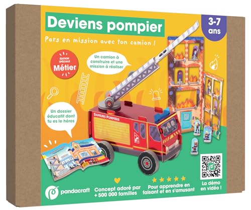 Deviens pompier - Kit Pandacraft 3-7 ans: Deviens pompier pour sauver un immeuble des flammes ! von PANDACRAFT
