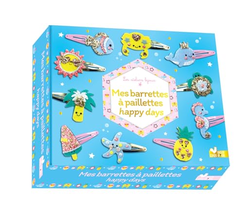 Mes barrettes à paillettes happy days - coffret avec accessoires von DEUX COQS D OR