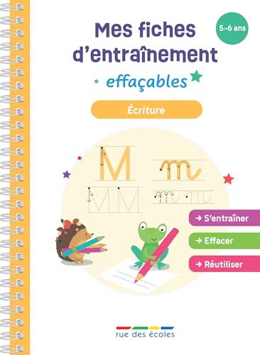 Mes fiches d'entraînement effaçables - Écriture - 5-6 ans: S'entraîner, effacer et réutiliser ! Mes fiches d'entraînement effaçables - Écriture - 5-6 ans: S'entraîner, effacer et réutiliser ! von RUE DES ECOLES