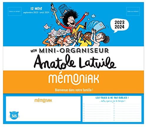 Mini-organiseur scolaire primaire Anatole Latuile 2023-2024, organisation enfants Mini-organiseur scolaire primaire Anatole Latuile 2023-2024, organisation enfants