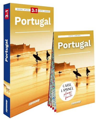 Portugal explore guide + atlas + map: Guide + Atlas + Carte 1/520 000 (explore! guide 3in1) von ExpressMap Polska