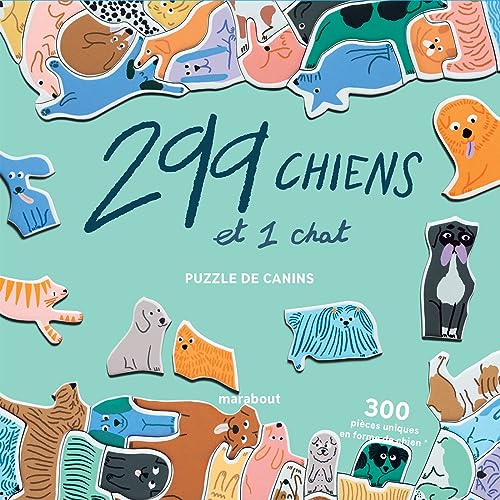 Puzzle 299 chiens et un chat von MARABOUT