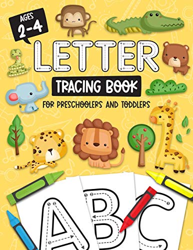 Letter Tracing Book for Preschoolers and Toddlers: Homeschool, Preschool Learning Activities for Age 2-4 Year Olds (Big ABC Books) Letters and Numbers ... and Sight Words : Jungle Animal Book Cover von Independently Published