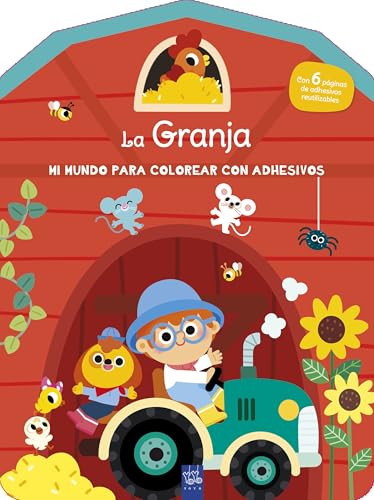 Mi mundo para colorear con adhesivos. La granja von Yoyo