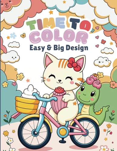 Big, Bold & Easy Coloring Book for Kids: Simple and Fun Designs for Relaxation | Coloring Pages for Toddlers, Preschool & Kindergarten | Best birthdays, holidays, Christmas Gift for Kids! von Independently published