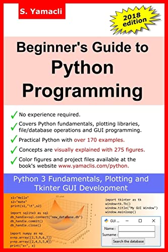 Beginner's Guide to Python Programming: Learn Python 3 Fundamentals, Plotting and Tkinter GUI Development Easily von CREATESPACE