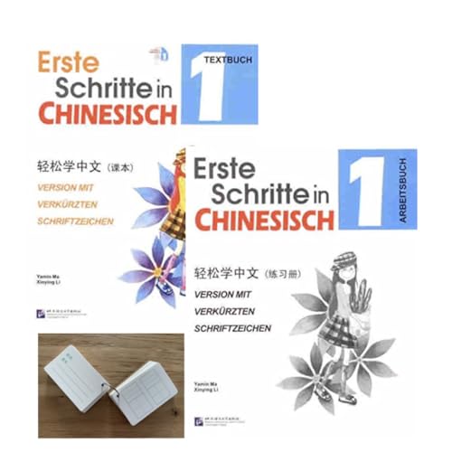 Erste Schritte in Chinesisch - Textbuch 1+ Arbeitsbuch 1 + Lernkarten: Version mit vereinfachten Schriftzeichen: Langue chinoise pas à pas 1 Manuel+MP3 (chinois- allemand) Paperback – 1 oktober 2008
