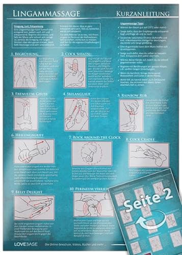Lingam-Massage Kurzanleitung (2017) - 23 Penismassage-Techniken für die Tantramassage und mehr Genuss beim Sex - Praktische Schnellübersicht und ... ... für den Mann [DIN A4 - zweiseitig, laminiert] von Future Pace Media