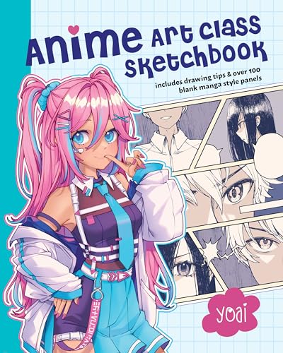 Anime Art Class Sketchbook: Includes Drawing Tips and Over 100 Blank Manga Style Panels von Rock Point
