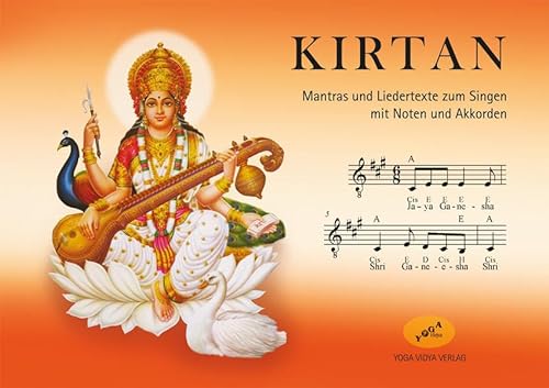 Kirtan Ringbuch A5 Notenheft: Mantras und Liedertexte zum Singen mit Noten und Harmonien von Yoga Vidya