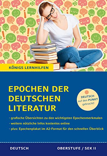 Epochen der deutschen Literatur: Alle wichtigen Epochen und Strömungen der deutschen Literaturgeschichte vom Mittelalter bis zur Gegenwart – inkl. Epochenplakat im A2-Format (Königs Lernhilfen) von C. Bange Verlag