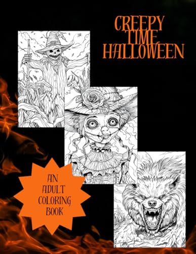 Creepy Time Halloween: Horror Adult Coloring Book von Independently published