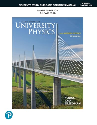 Student Study Guide and Solutions Manual for University Physics, Volume 1 (Chapters 1-20) von Pearson