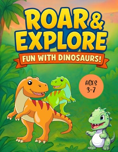 Roar & Explore: A Fun Dinosaur-Themed Coloring & Puzzle Adventure for Kids von Independently published