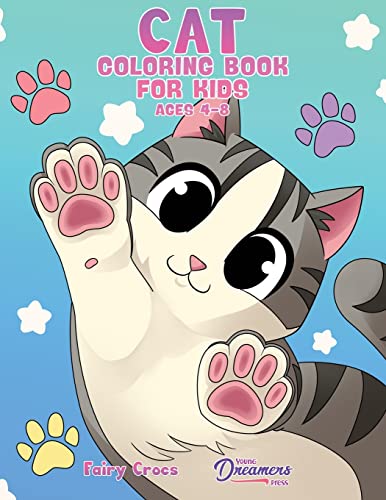 Cat Coloring Book for Kids Ages 4-8: Cute and Adorable Cartoon Cats and Kittens von Young Dreamers Press