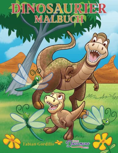Dinosaurier Malbuch: Für Kinder im Alter von 4-8, 9-12 von Young Dreamers Press