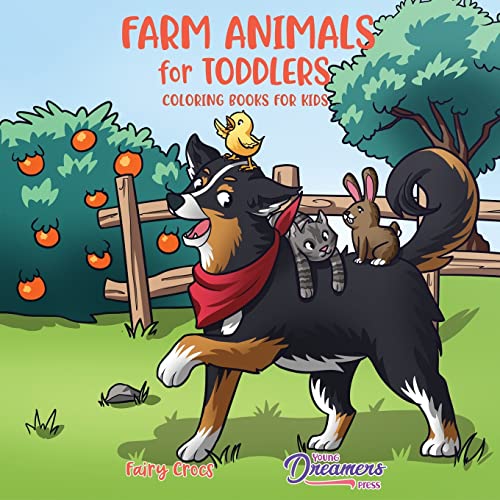 Farm Animals for Toddlers: Little Farm Life Coloring Books for Kids Ages 2-4, 6-8 von Young Dreamers Press