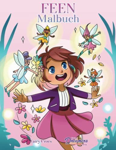 Feen Malbuch: Für Kinder im Alter von 6-8, 9-12
