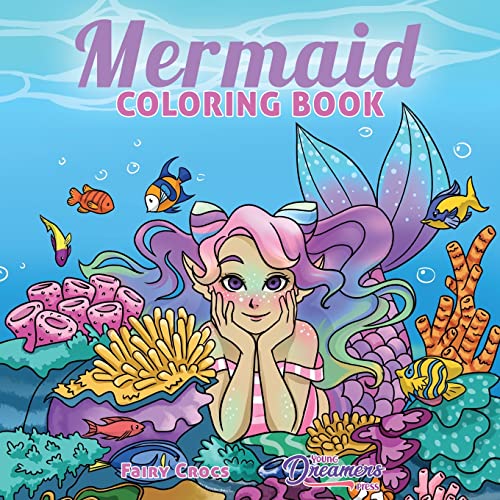 Mermaid Coloring Book: For Kids Ages 4-8, 9-12 (Coloring Books for Kids, Band 8) von Young Dreamers Press