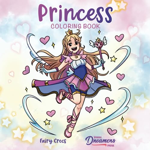 Princess Coloring Book: For Kids Ages 4-8, 9-12 (Coloring Books for Kids, Band 13) von Young Dreamers Press