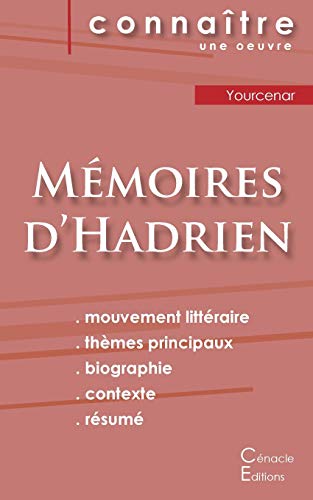 Fiche de lecture Mémoires d'Hadrien de Marguerite Yourcenar (Analyse littéraire de référence et résumé complet) von Les Editions Du Cenacle