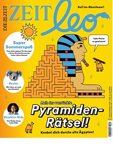 ZEIT LEO 5/2021 "Rein ins verrückte Pyramiden-Rätsel!" ZEIT LEO 5/2021 "Rein ins verrückte Pyramiden-Rätsel!"