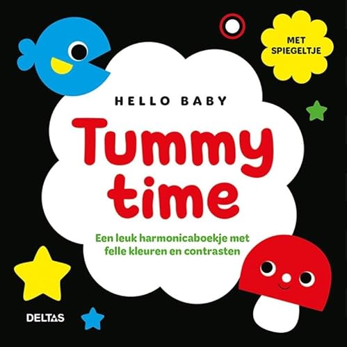 Hello Baby Tummy time: Een leuk harmonicaboekje met felle kleuren en contrasten von Zuidnederlandse Uitgeverij (ZNU)