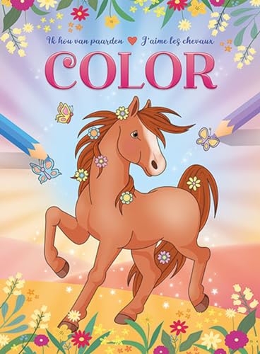 Ik hou van paarden kleurblok / J'aime les chevaux bloc de coloriage: 0