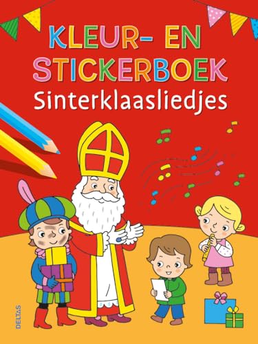 Kleur- en stickerboek Sinterklaasliedjes von Zuidnederlandse Uitgeverij (ZNU)