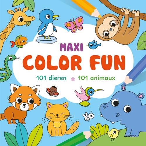 Maxi Color Fun – 101 dieren / Maxi color fun – 101 animaux von Zuidnederlandse Uitgeverij (ZNU)