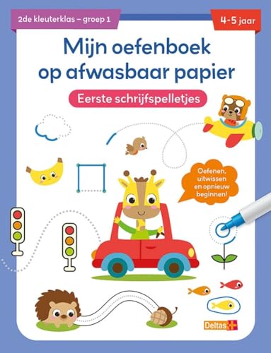 Mijn oefenboek op afwasbaar papier Eerste schrijfspelletjes (4-5 j.): Oefenen, uitwissen en opnieuw beginnen! von Zuidnederlandse Uitgeverij (ZNU)