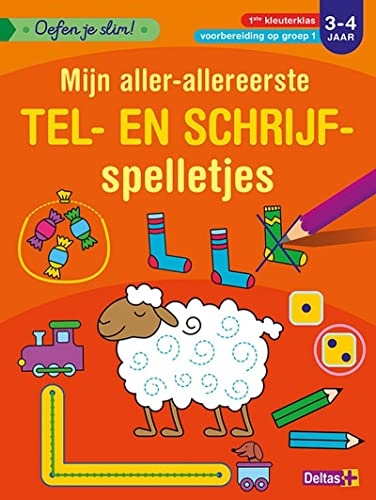 Oefen je slim! Mijn aller-allereerste tel- en schrijfspelletjes (3-4 j.): 1ste kleuterklas - voorbereiding op groep 1 von ZNU