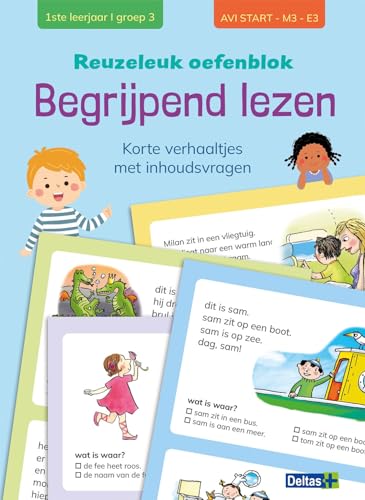 Reuzeleuk oefenblok begrijpend lezen (AVI start - M3 - E3): Korte verhaaltjes met inhoudsvragen von Zuidnederlandse Uitgeverij (ZNU)