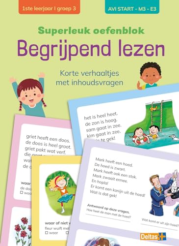 Superleuk oefenblok begrijpend lezen (AVI start - M3 - E3): Korte verhaaltjes met inhoudsvragen von Zuidnederlandse Uitgeverij (ZNU)
