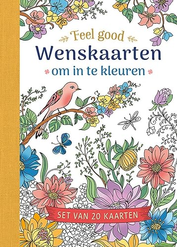 Wenskaarten om in te kleuren - Feel good: Set van 20 kaarten Wenskaarten om in te kleuren - Feel good: Set van 20 kaarten