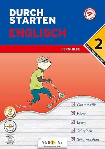Durchstarten - Englisch Mittelschule/AHS - 2. Klasse: Lernhilfe - Übungsbuch mit Lösungen und Audio-CD - App-Inhalte für mobiles Üben