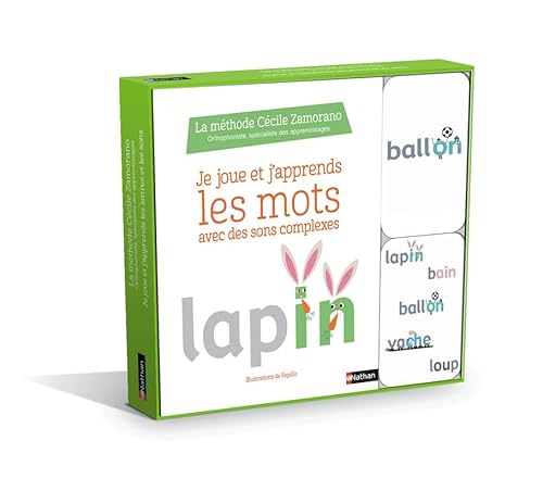 Coffret Je joue et j'apprends Les mots avec des sons complexes: Avec 2 jeux de cartes von NATHAN