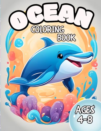 Ocean Coloring Book for Kids: Adorable Underwater Animals to Color: Beautiful Sea Life Drawings for Boys and Girls (Crayon Kingdom) von Independently published