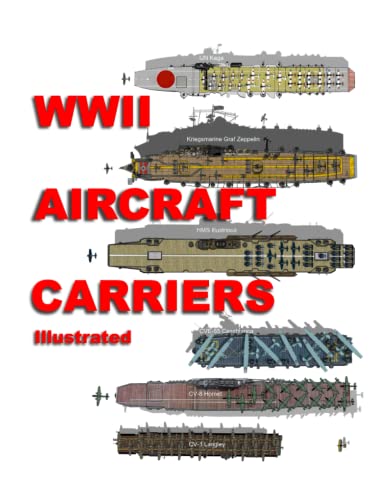 WWII Aircraft Carriers: Illustrated: Printed in Color