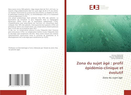 Zona du sujet âgé : profil épidémio-clinique et évolutif: Zona du sujet âgé von Éditions universitaires européennes