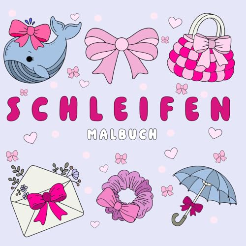 Schleifen: Kreatives Malbuch mit 40 Einfachen und Großen Designs zur Entspannung und zum Stressabbau, für Erwachsene, Jugendliche und Kinder von Independently published