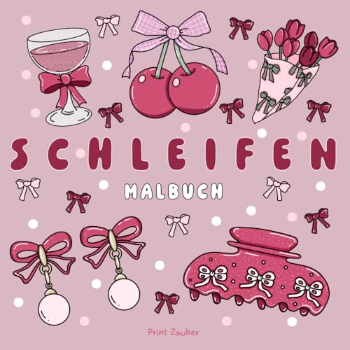 Schleifen: Kreatives Malbuch mit 40 Einfachen und Großen Designs zur Entspannung und zum Stressabbau, für Erwachsene, Jugendliche und Kinder