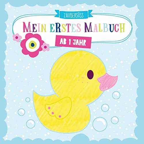 Mein erstes Malbuch ab 1 Jahr: Ausmalen und kritzeln der ersten Wörter für Jungen und Mädchen mit Tieren, Fahrzeugen sowie Sonne, Mond und Sternen: ... Tieren, Fahrzeugen und viem mehr. Ab 1 Jahr