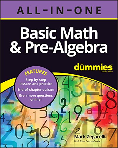 Basic Math & Pre-Algebra All-in-One For Dummies (+ Chapter Quizzes Online) von For Dummies