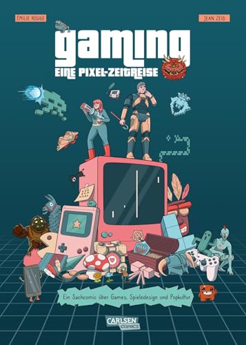 Gaming – Eine Pixel-Zeitreise: Ein Sachcomic über Games, Spieledesign und Popkultur | Die Geschichte der Videospiele von Pong über World of Warcraft bis heute Gaming – Eine Pixel-Zeitreise: Ein Sachcomic über Games, Spieledesign und Popkultur | Die Geschichte der Videospiele von Pong über World of Warcraft bis heute